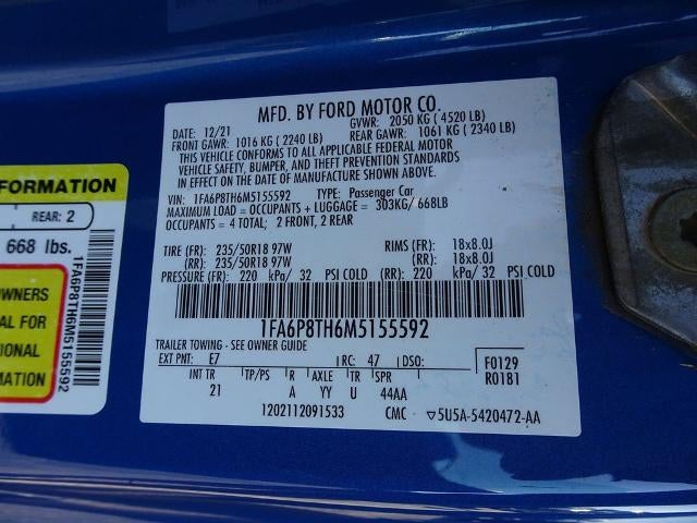 2021 Ford Mustang EcoBoost