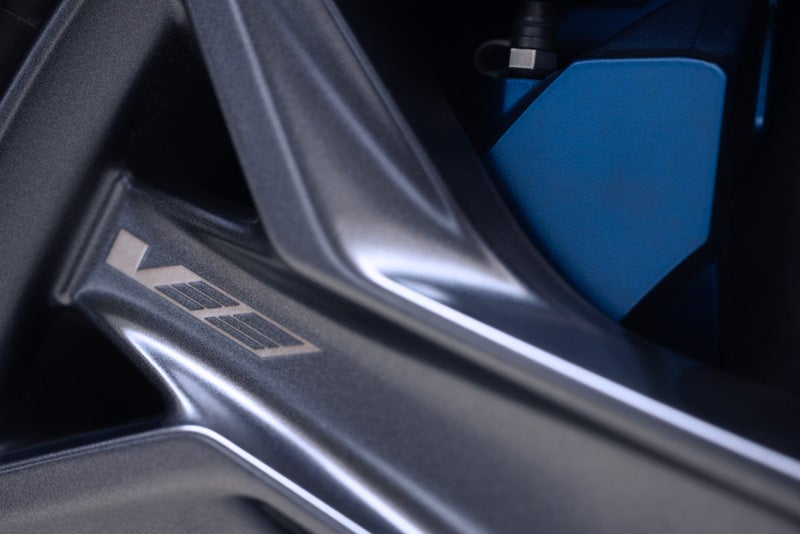 Close-up of the 2026 OPTIQ-V Brembo Performance Front Brakes | Camargo Cadillac in CINCINNATI OH